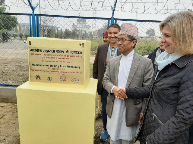 Humanatarian Staging Area at Dhangadhi and Nepalgunj Airport