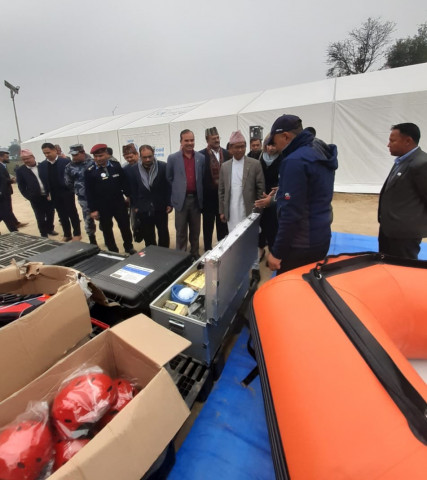 Humanatarian Staging Area at Dhangadhi and Nepalgunj Airport